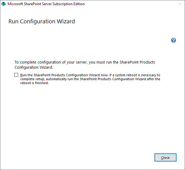 Install SharePoint Subscription